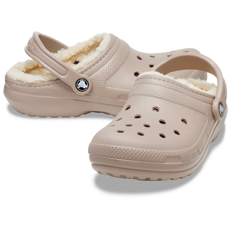 Crocs Classic Lined Clog Unisex in Mushroom/Bone-1
